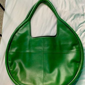 Anthropologie Leather Handbag - Green